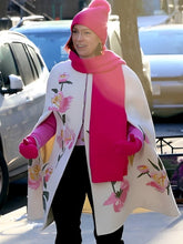 Elsbeth S02 Carrie Preston Floral Cape Poncho
