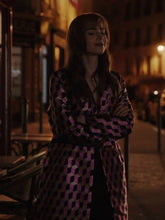 Emily In Paris Season 3 Lily Collins Printed Coat