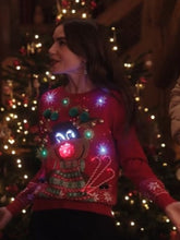 Emily in Paris S4 Lily Collins Christmas Sweater