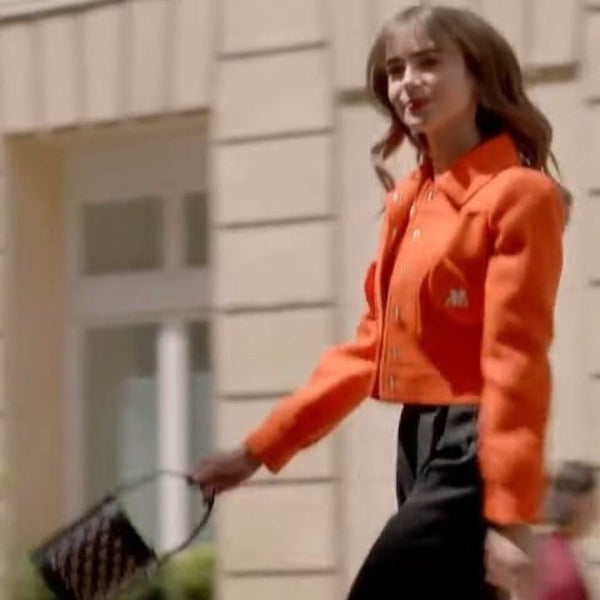  Emily in Paris S03 Emily Cooper Orange Jacket