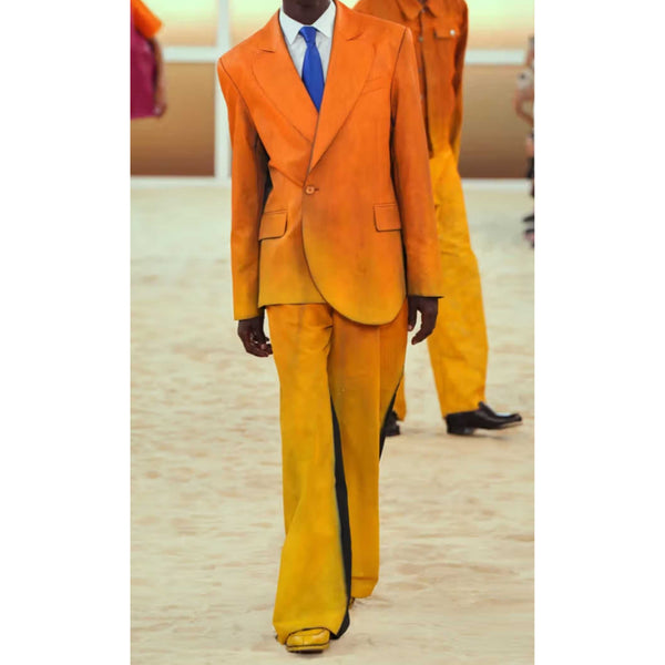 Emily In Paris S05 Julien Ombre Asymmetrical Suit