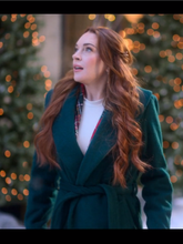  Falling for Christmas 2022 Lindsay Lohan Green Coat