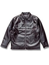 Farewell Division Men's Vegan Leather Jacket Classic Biker Style