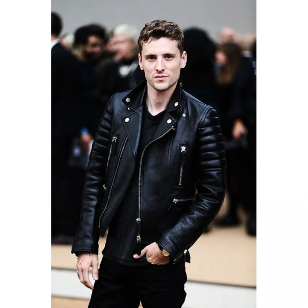 George Barnett Black Leather Jacket