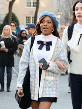 Gossip Girl Season 2 Savannah Lee Smith Blue Plaid Jacket