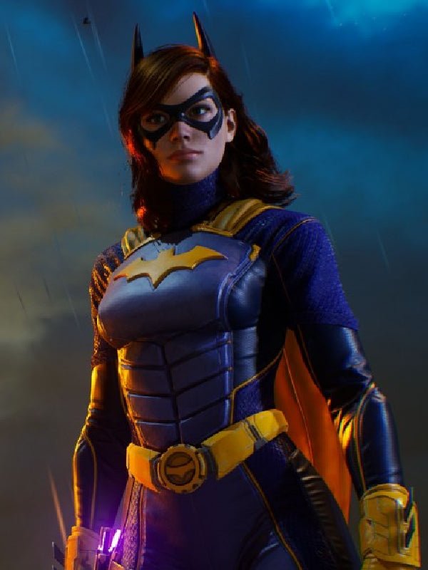 Gotham Knights Batgirl Purple Leather Jacket