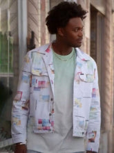 Echo Kellum Grand Crew Season 2 Printed White Shirt