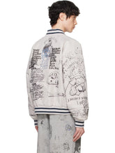  Paly Gray Bolinas White Bomber Jacket