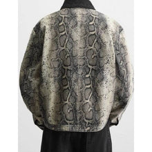 The Voice Season 28 Gray Snakeskin Print Jacket
