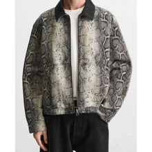 The Voice Season 28 Gray Snakeskin Print Jacket