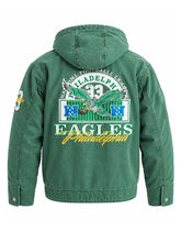 Philadelphia-Eagles-green-hooded-bomber-jacket