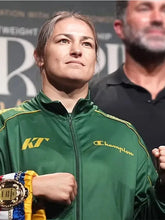 Katie-Taylor-Event-Conference-Green-Jacket