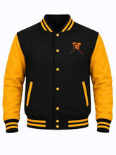 Halloween Michael Myers Haddonfield Hardcore Black and Yelow Varsity Jacket