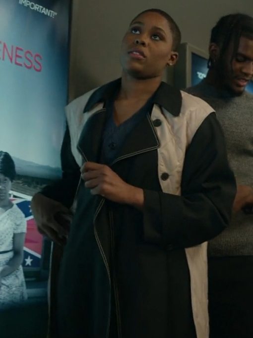 Harlem Season 2 Tye Reynolds Black Trench Coat