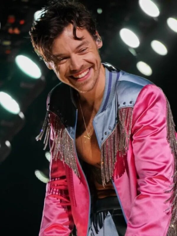 Harry Styles Love On Tour 2023 Pink Bomber Jacket