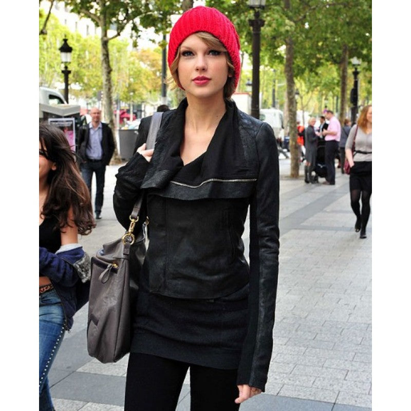 Taylor Swift Black Leather Jacket