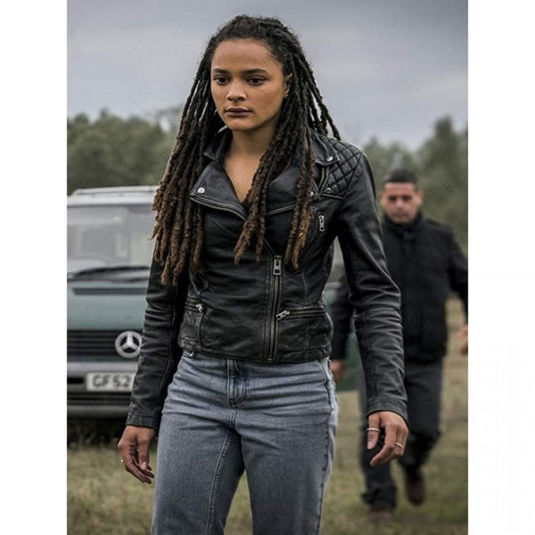 Hellboy Movie Sasha Lane Leather Jacket