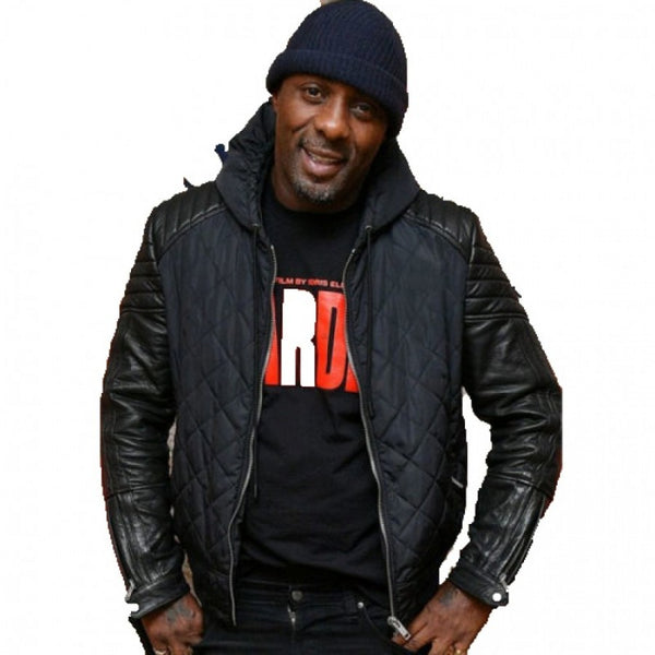 Idris Elba Yardie Black Leather Jacket