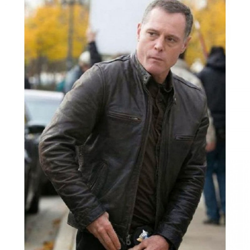 Jason Beghe Brown Leather Jacket