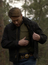 Jensen Ackles Big Sky S03 Black Fur Collar Jacket