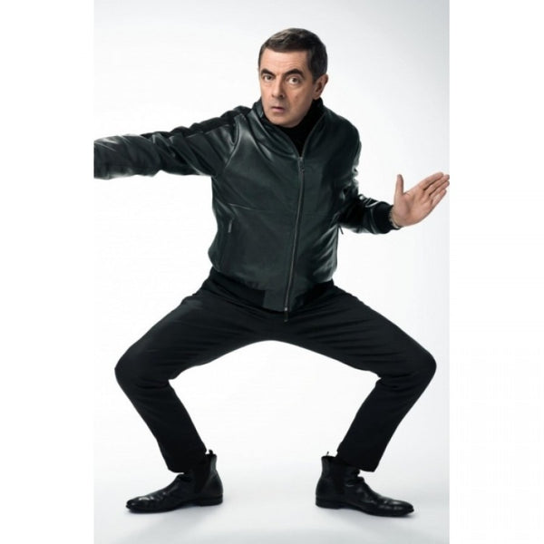 Johnny English Strikes Again Black Bomber Jacket