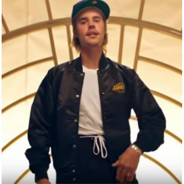 Justin Bieber No Brainer Song Satin Bomber Jacket