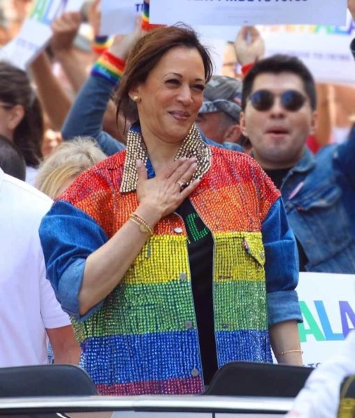 Gay Pride Kamala Harris Rainbow Jacket