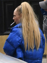 Ted Lasso S03 Juno Temple Blue Puffer Jacket