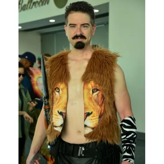 KRAVEN THE HUNTER 2023 SERGEI KRAVINOFF FUR VEST