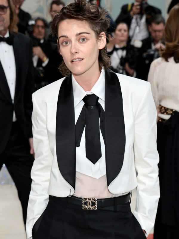 Kristen Stewart Met Gala 2023 Crop Coat