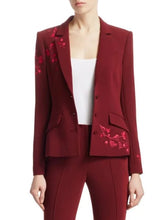 Leigh-Ann Rose The Young and The Restless Maroon Floral Blazer