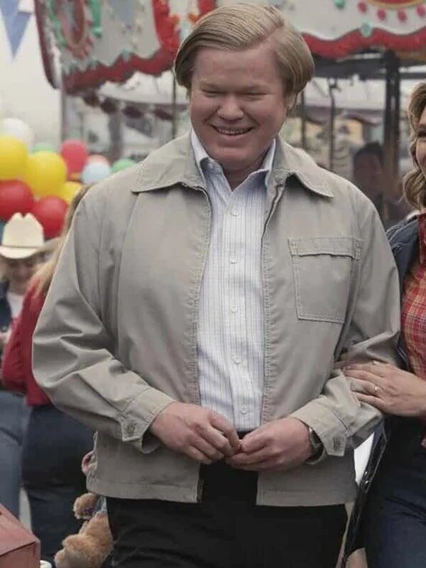 Love and Death S01 Jesse Plemons Grey Cotton Jacket