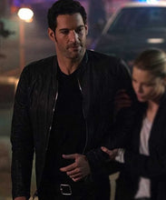 Lucifer Morningstar Black Leather Jacket