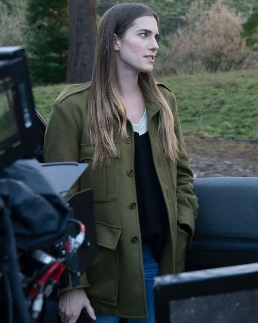 M3GAN 2023 Allison Williams Green Coat