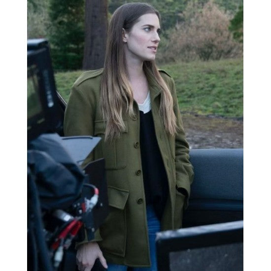 M3GAN 2023 Allison Williams Green Coat