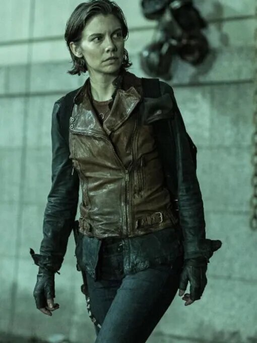 Maggie Greene The Walking Dead City Leather Vest