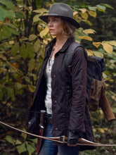 The Walking Dead S10 Maggie Rhee Brown Jacket