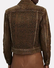 Mariah Copeland The Young and The Restless Leopard Denim Jacket