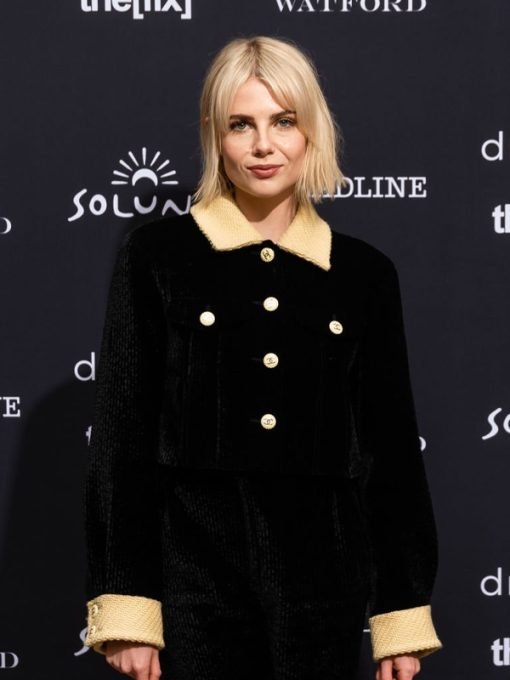 Chevalier 2023 Lucy Boynton Velvet Coat