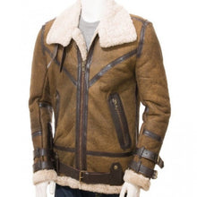 Men Shearling Sheepskin Leather Jacket