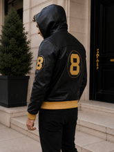 Men's 8 Ball Bomber Leather Jacket