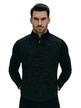 Men’s Black Persian Lamb Fur Vest