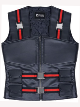 Men's Brown Tactical Leather Vest