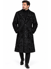 Men’s Persian Lamb Fur Coat with Luxury Mink Fur Collar