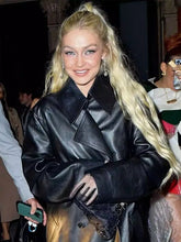 Gigi Hadid Met Gala 2023 Leather Coat