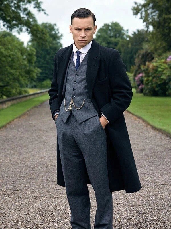 Michael Gray Peaky Blinders Long Black Coat