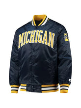 Michigan Wolverines Starter satin jacket