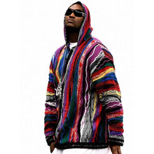 Hooded-knit-jacket