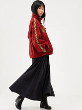 Red-suede-jacket-with-front-zipper-closure