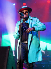 New Edition Legacy Tour Blue Leather Coat